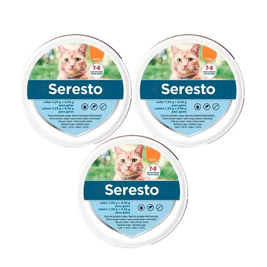 Seresto Collar Gatos Pack 3 uds