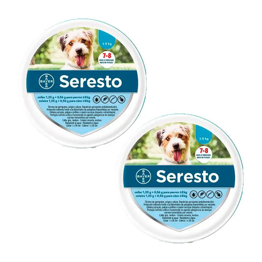 Seresto Collar Perros -8Kg Pequeño Pack 2 uds