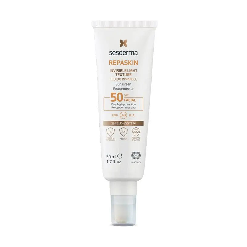 Sesderma Repaskin Fotoprotector Spf 50 Facial Fluido Invisible, 50 ml