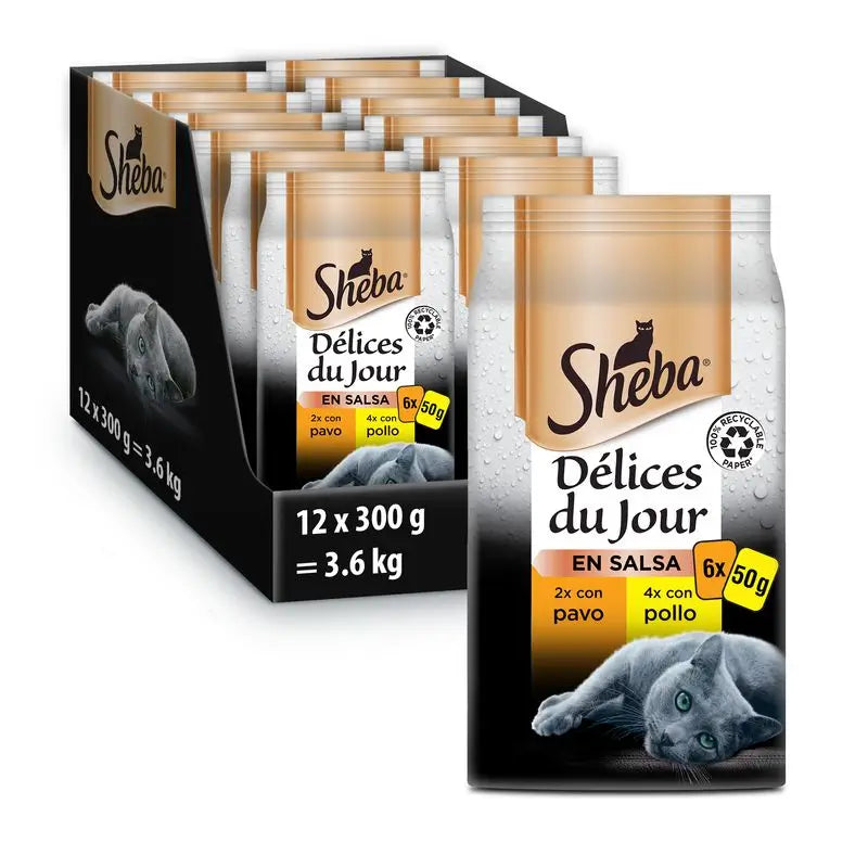 Sheba Delices Du Jour Aves 12X6X50Gr