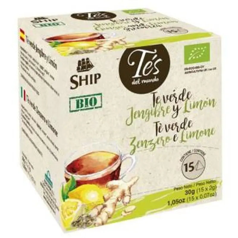 Ship Te Verde Jengibre Limon  Infusion 15Piramides 