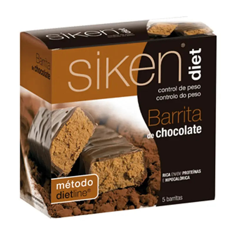 Siken Diet Barrita Chocolate 5 Unidades