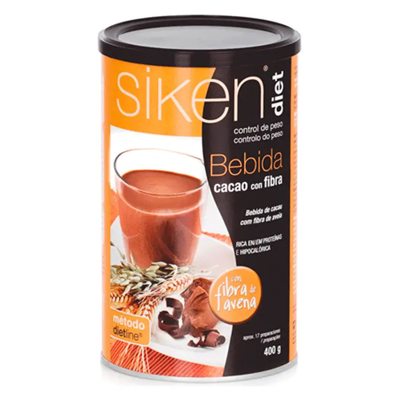 Siken Diet Bebida Cacao Fibra 400 gr