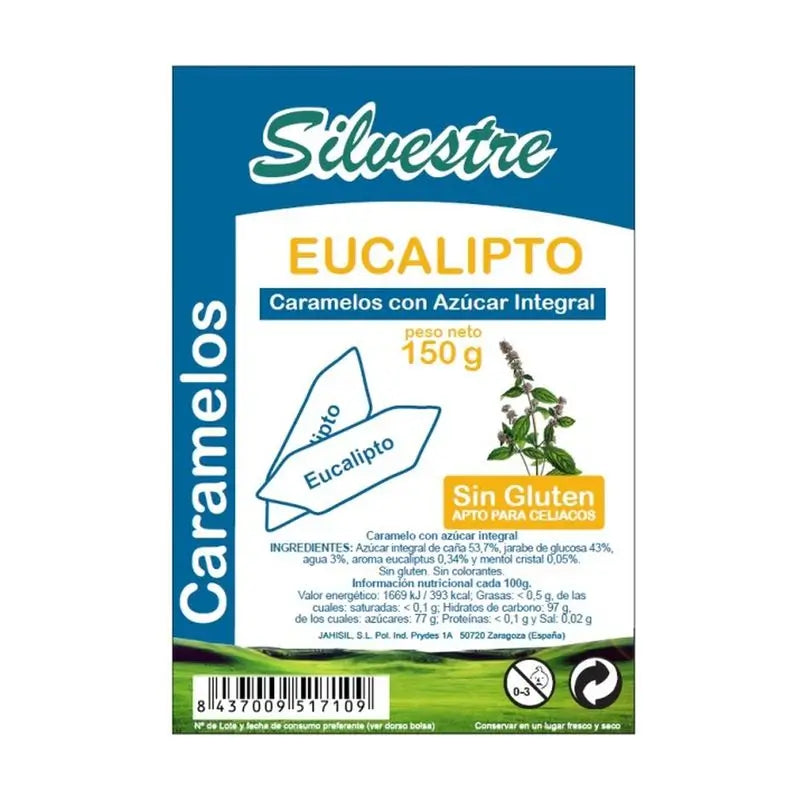 Silvestre Caramelos De Eucalipto Azucar De Caña 1Kg