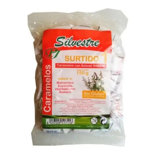 Silvestre Caramelos Surtidos Nº1 Azucar De Caña 150Gr.