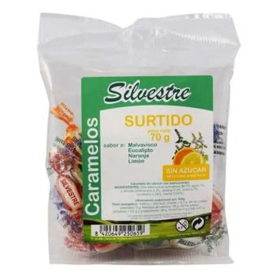 Silvestre Caramelos Surtidos Sin Azucar 70Gr.