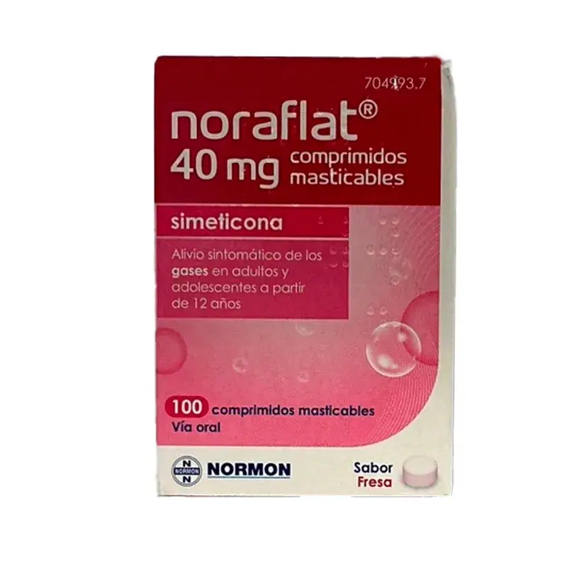 Simeticona Normon 40 mg, 100 Comprimidos Masticables