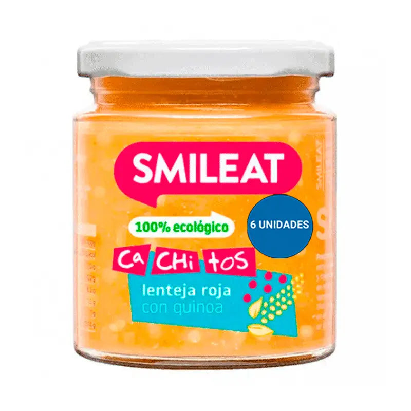 Smileat Tarrito Con Cachitos De Lentejas Con Quinoa Eco, 6x230 Gr