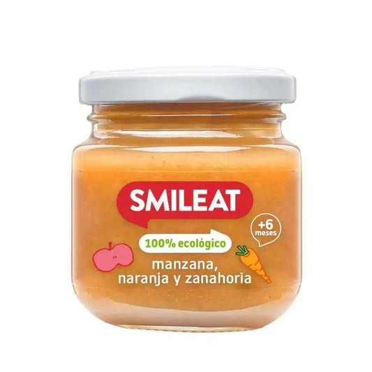 Smileat Tarrito Manzana, Naranja y Zanahoria, 6x130 Gr