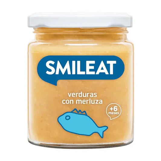 Smileat Tarrito Merluza Con Verduras, 6x230 Gr