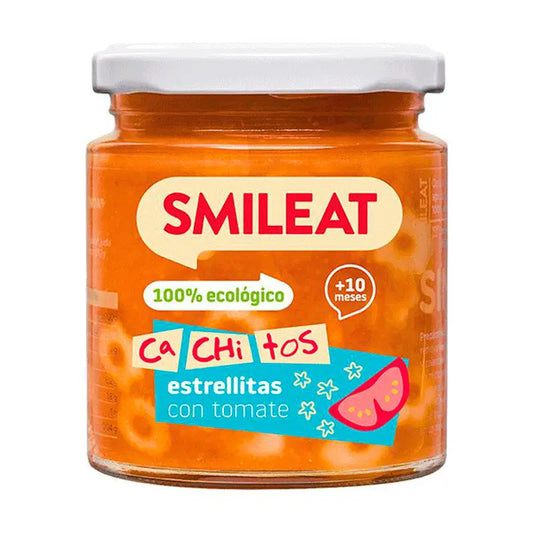 Smileat Tarrito con Cachitos de Pasta con Tomate, 230 gr