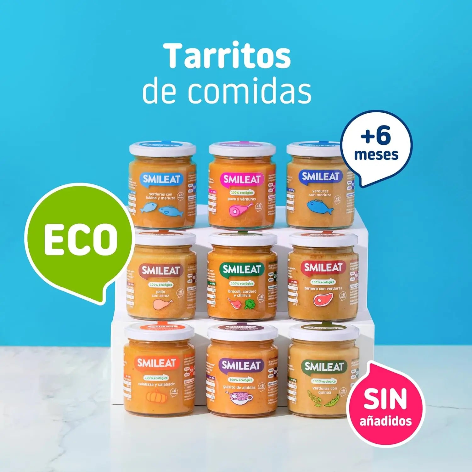 Smileat Tarrito Verduras con Quinoa Ecológico, 230 gr