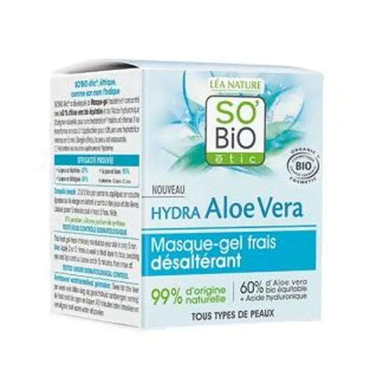 So´Bio Etic Mascarilla Gel Refrescante Facial Aloe 24H 50M Bio 