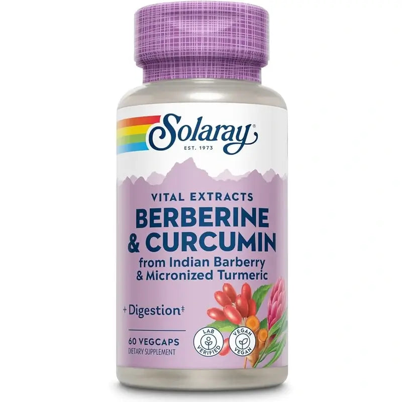 Solaray Berberine & Curcumin, 60 cápsulas