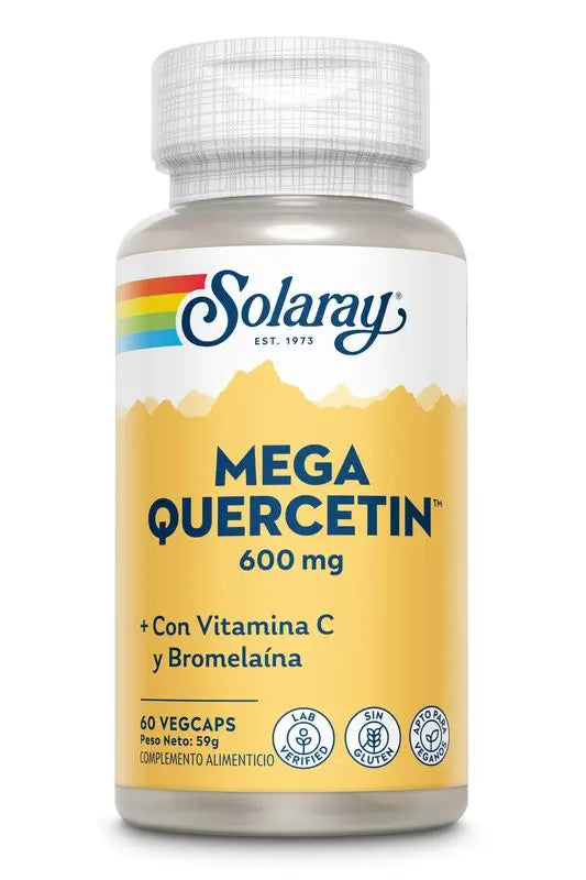 Solaray Mega Quercetin 600 Mg, 60 Cápsulas      