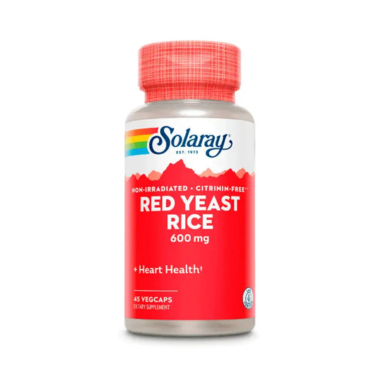 Solaray Red Yeast Rice (Levadura Roja de Arroz) 45 cápsulas