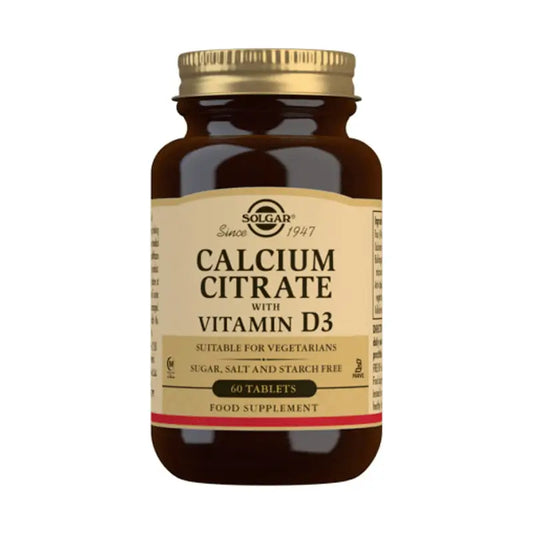 Solgar Calcio Citrato con Vitamina D - 60 comprimidos