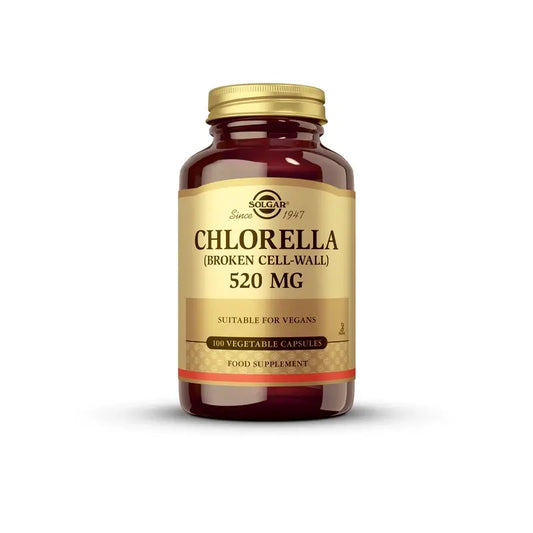 Solgar Clorela 520 mg.  100 cápsulas Vegetales