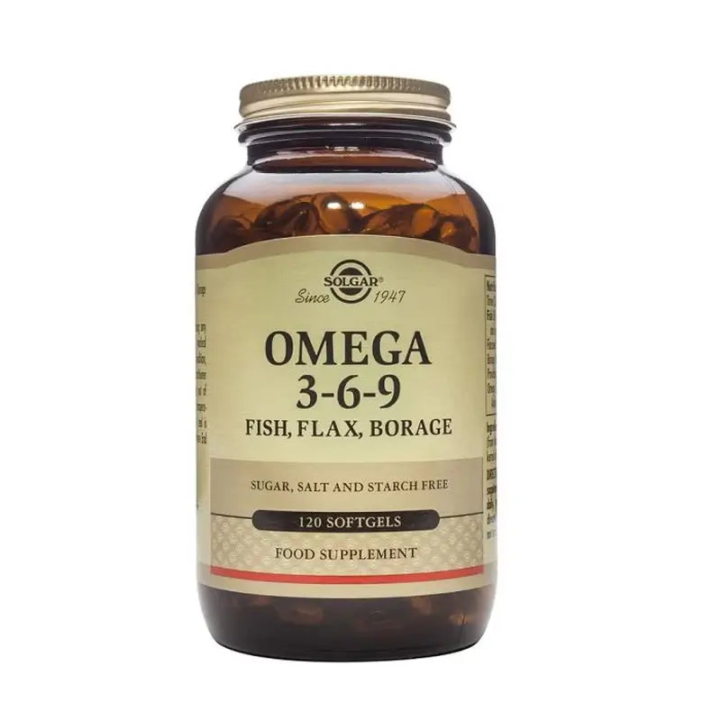 Solgar Omega 3-6-9, 120 cápsulas