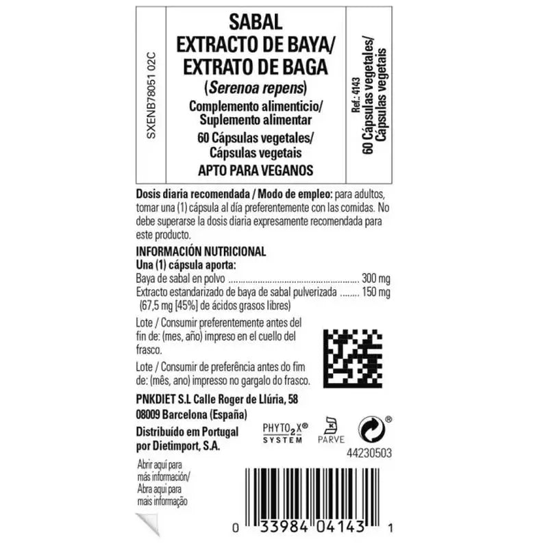 Solgar SPF Sabal  60 cápsulas Vegetales