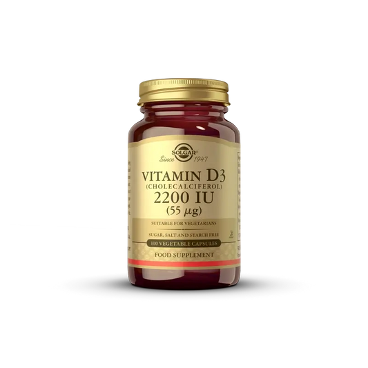 Solgar Vitamina D3 2200Ui, 100 Cápsulas