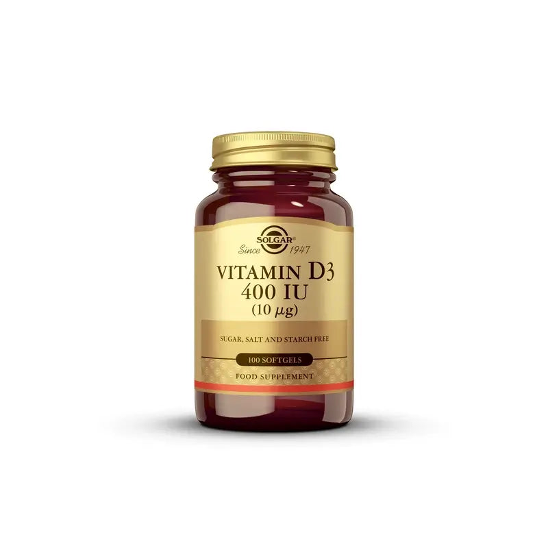 Solgar Vitamina D3 400 Ui, 100 Perlas