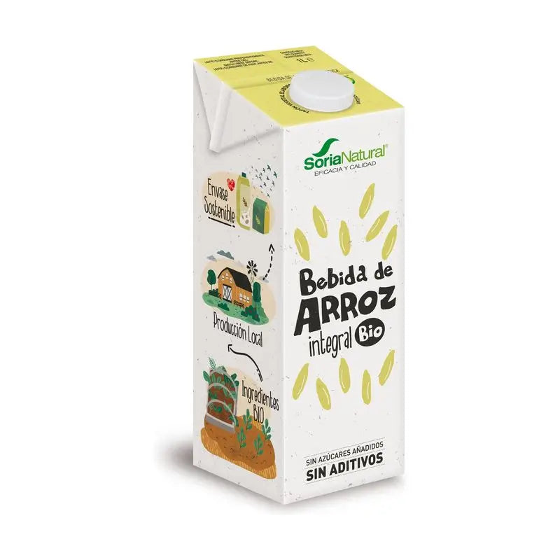 Soria Natural Bebida Vegetal De Arroz 1Lt 6Uds. Bio Sg Vegan