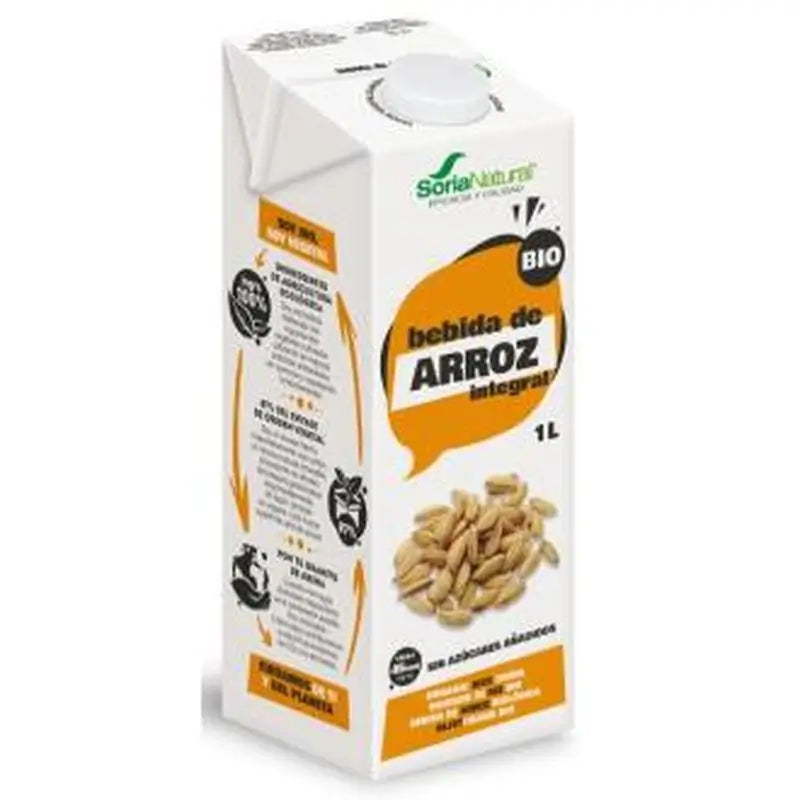 Soria Natural Bebida Vegetal De Arroz 1Lt 6Uds. Bio Sg Vegan 