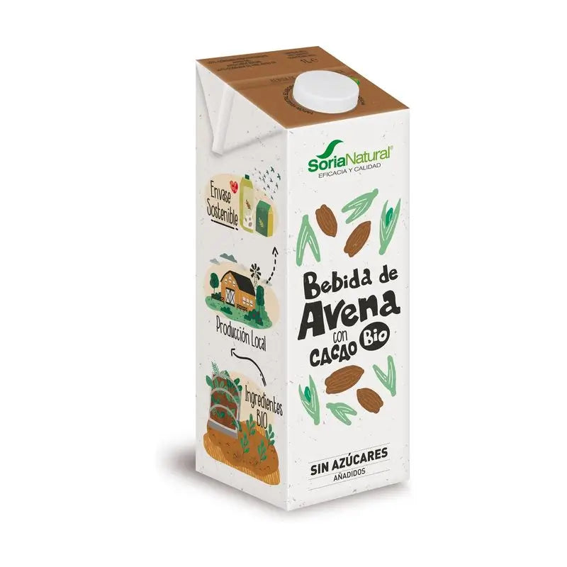 Soria Natural Bebida Vegetal De Avena Con Cacao 1Lt 6Uds Bio S/A