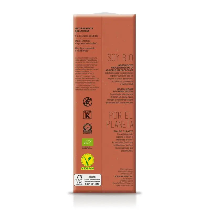 Soria Natural Bebida Vegetal De Lino 1Lt 6Uds. Bio S/A