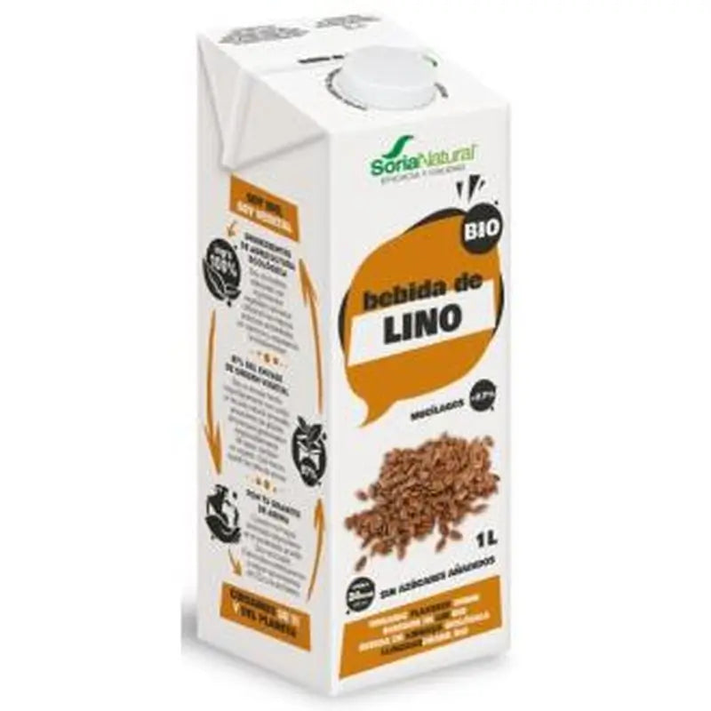 Soria Natural Bebida Vegetal De Lino 1Lt 6Uds. Bio S/A 