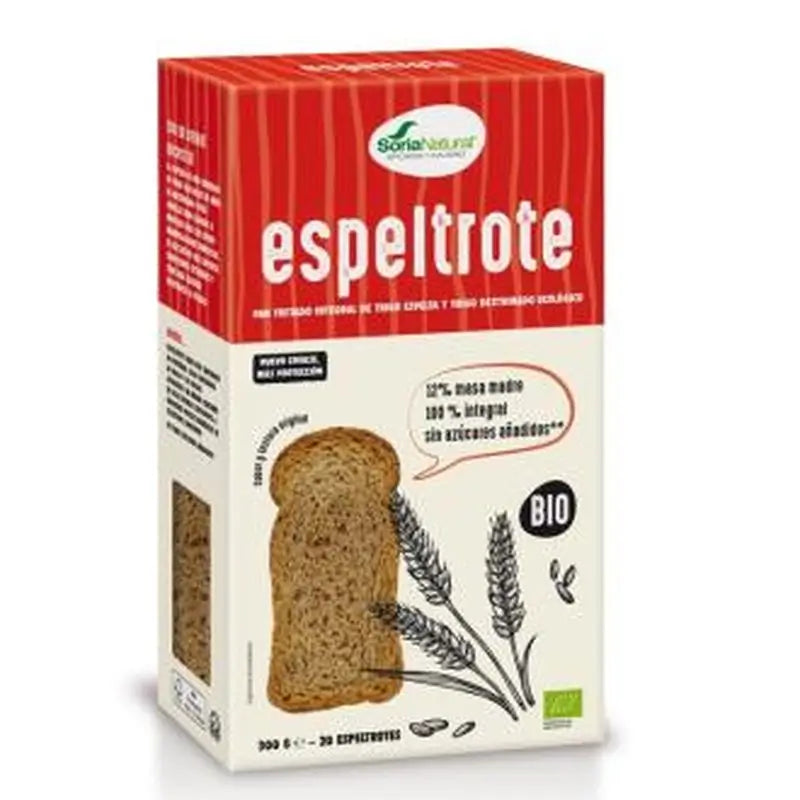 Soria Natural Biscote Espeltrote Integral Trigo-Espelta 300G Bio 