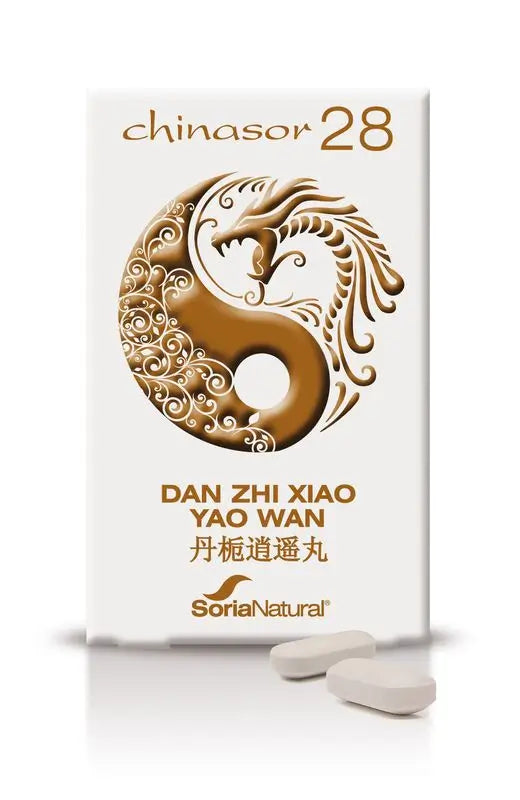 Soria Natural Chinasor 28 Dan Zhixiao Yao Wan, 30 Comprimidos      