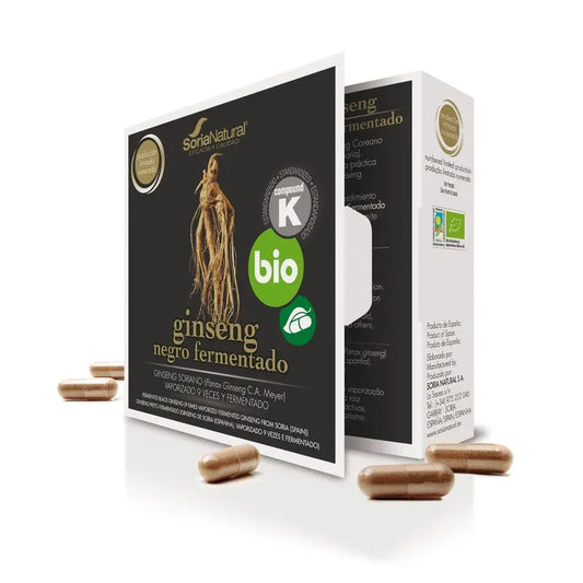 Soria Natural Ginseng Negro Bio , 24 cápsulas