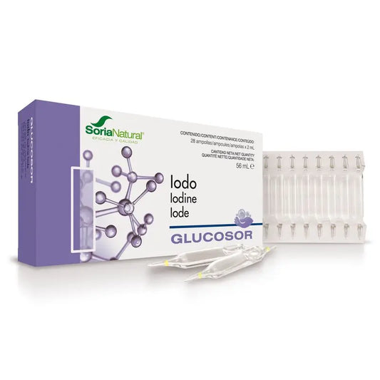 Soria Natural Glucosor Iodo , 28 ampollas de 2 ml