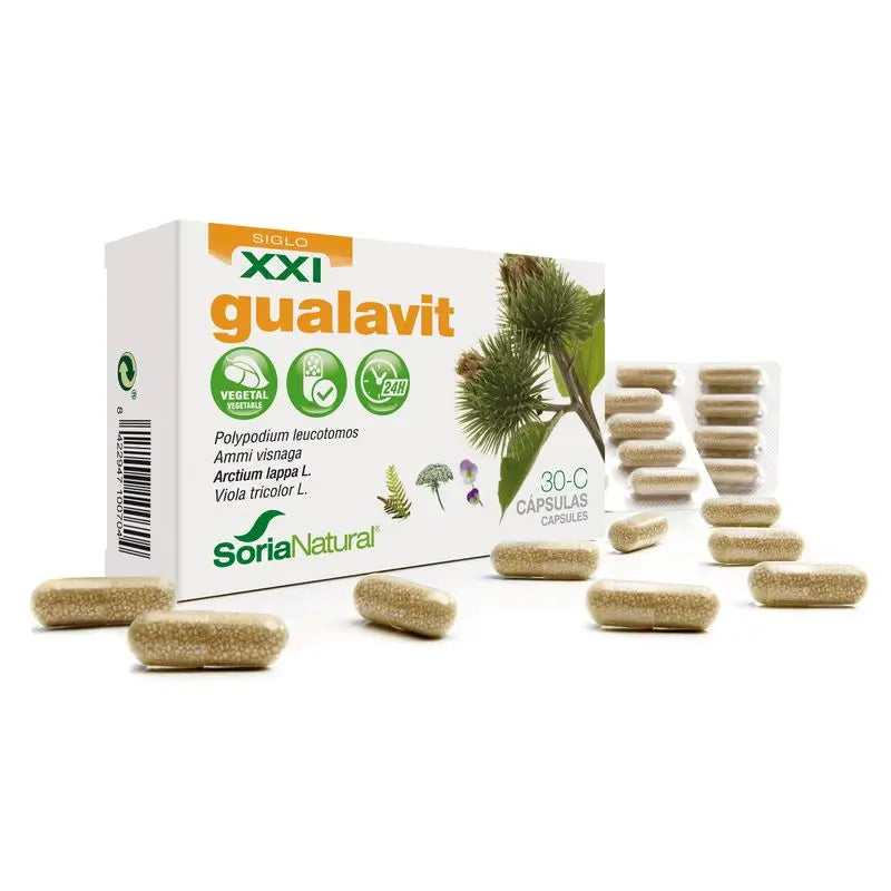 Soria Natural Gualavit Liberacion Prolongada , 30 cápsulas