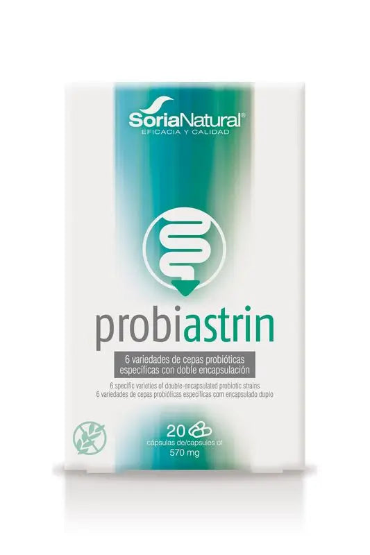 Soria Natural Probiastrin, 20 Cápsulas De 570 Gr   