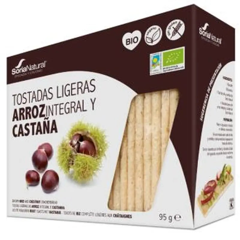 Soria Natural Tostadas De Arroz Y Castaña 95Gr. Bio 