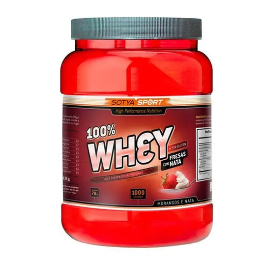 Sotya 100% Whey Fresa Y Nata, 1 Kg