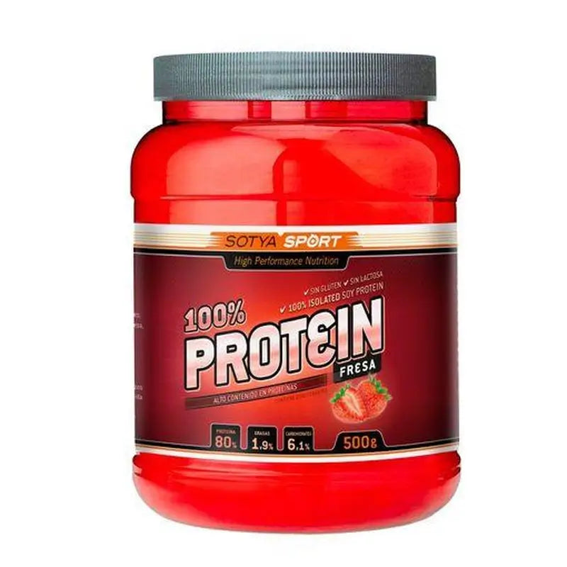 Sotya Proteina Soja 100% Fresa, 500 Gr