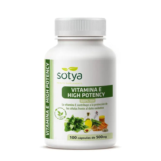 Sotya Vitamina E High Potency , 100 cápsulas de 500 mg