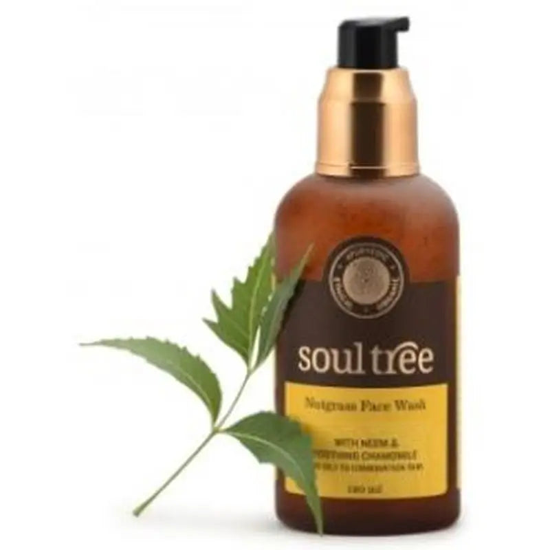 Soultree Gel Limpiador Facial Nutglass Y Neem 120Ml.