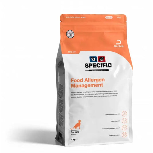 Specific Feline Adult Fdd-Hy Food Allergen Management, 2 Kg, pienso para gatos