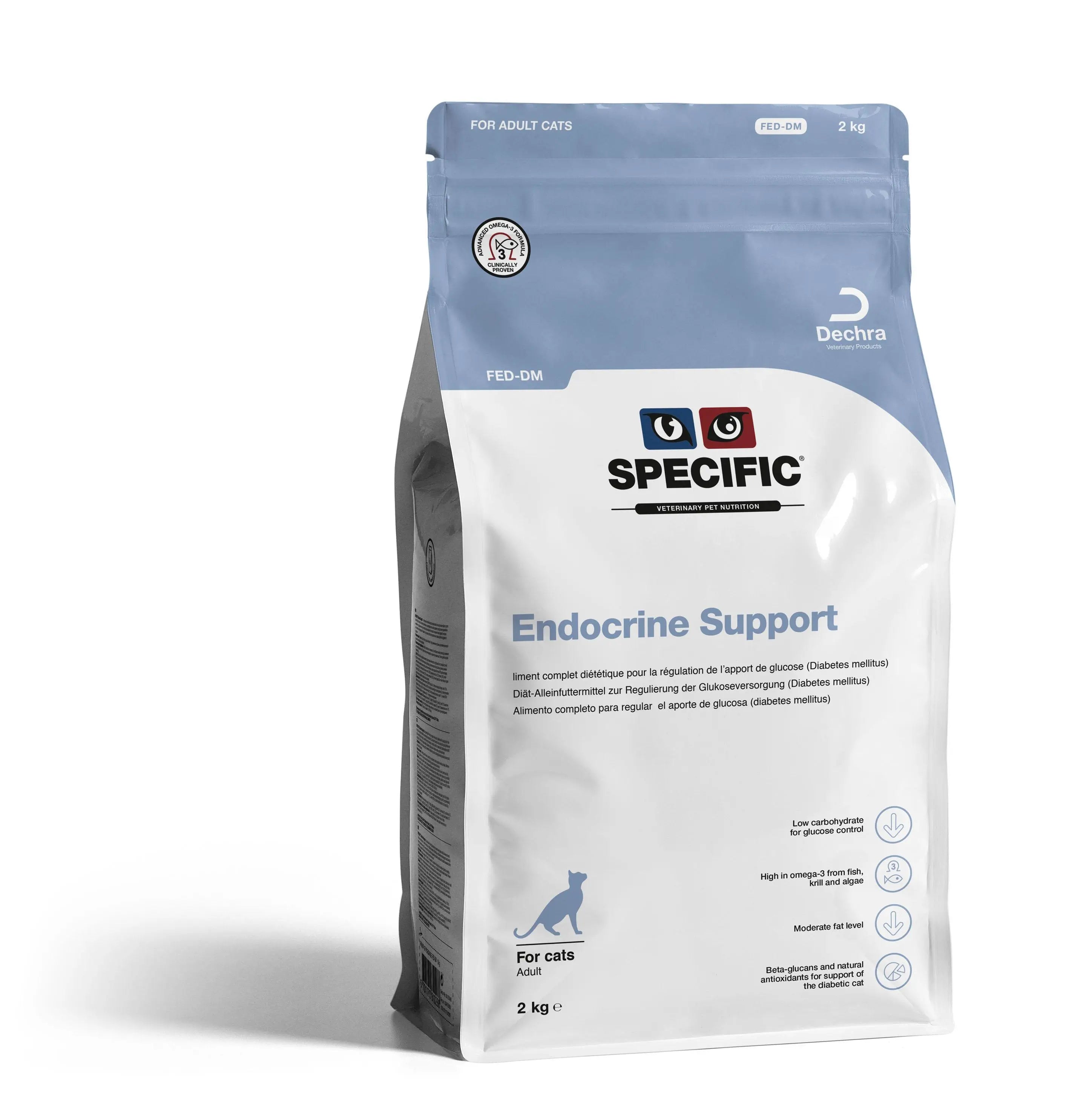 Specific Feline Fed-Dm Endocrine Support, 2 Kg, pienso para gatos