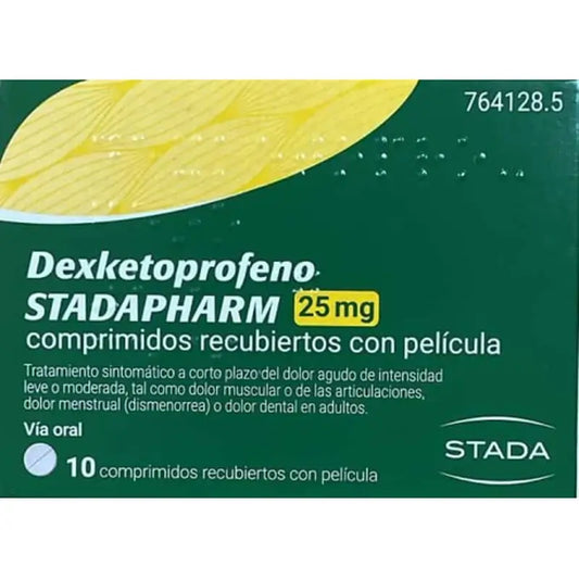 Dexketorpofeno Stada 25 Mg, 10 comprimidos