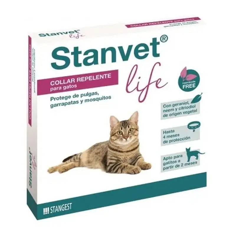 Stangest Stanvet Life Collar Repelente Gatos 37cm