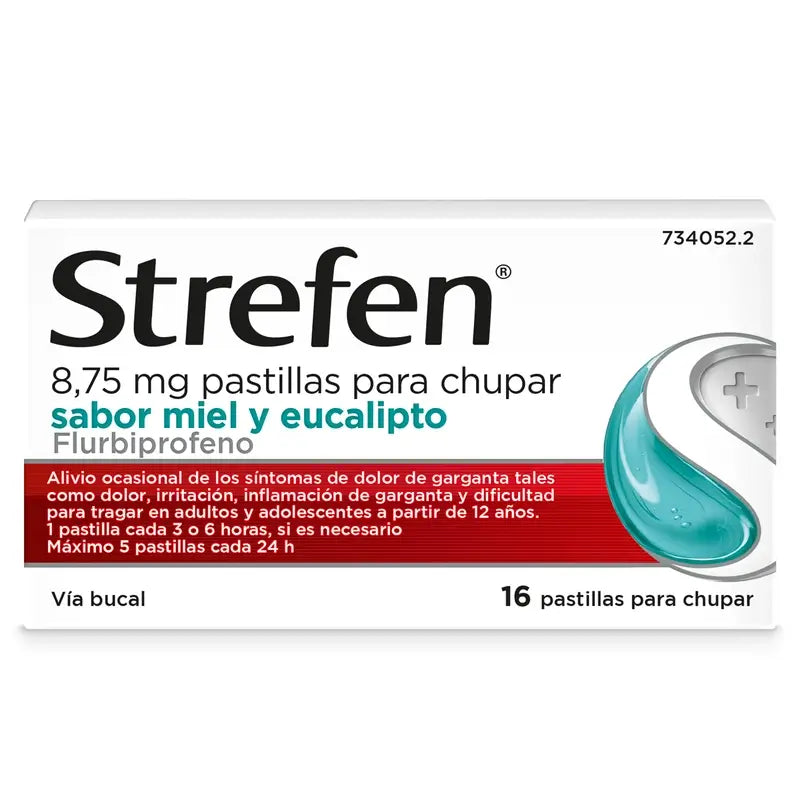 Strefen Miel Eucalipto, 16 pastillas