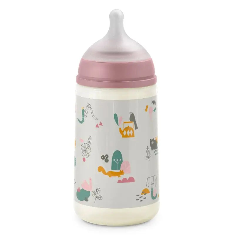 Suavinex Biberón De 270 Ml, Bebés +3 Meses. Rosa, 1 unidades