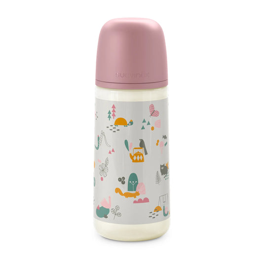 Suavinex Biberón De 360 Ml, Bebés +6 Meses. Rosa, 1 unidades