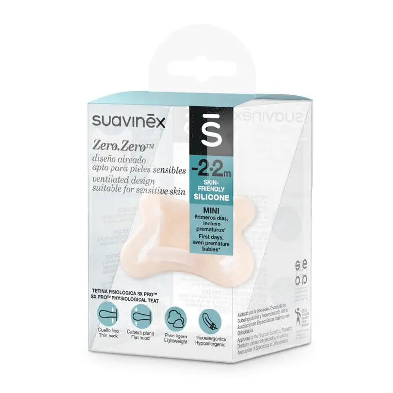 Suavinex Chupete Zero-Zero -2 a 2M, 1 unidad